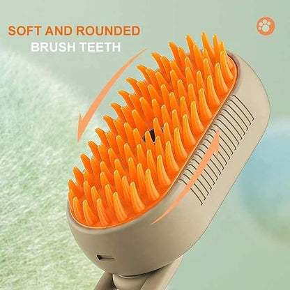 3-in-1 Steam Brush with Steamer™ - Suitable for Cats, Dogs