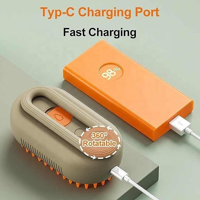 3-in-1 Steam Brush with Steamer™ - Suitable for Cats, Dogs