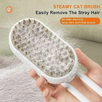 3-in-1 Steam Brush with Steamer™ - Suitable for Cats, Dogs