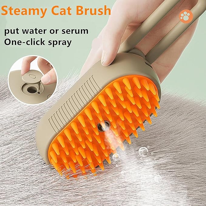 3-in-1 Steam Brush with Steamer™ - Suitable for Cats, Dogs