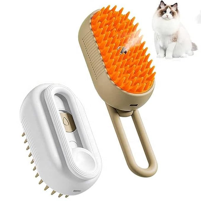 3-in-1 Steam Brush with Steamer™ - Suitable for Cats, Dogs