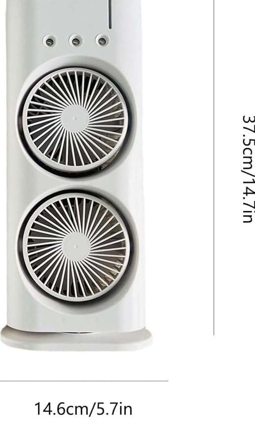 Double Ended™ USB Rechargeable Mini Desktop Table Cooling Fan