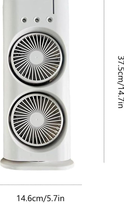 Double Ended™ USB Rechargeable Mini Desktop Table Cooling Fan
