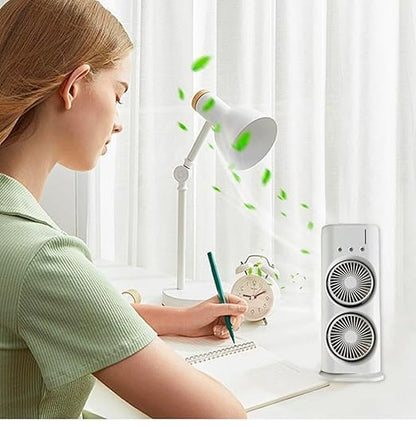 Double Ended™ USB Rechargeable Mini Desktop Table Cooling Fan