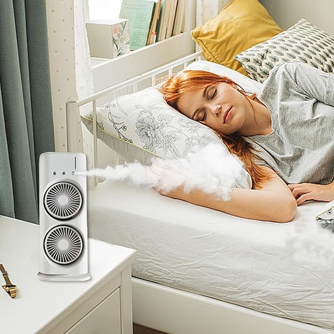 Double Ended™ USB Rechargeable Mini Desktop Table Cooling Fan