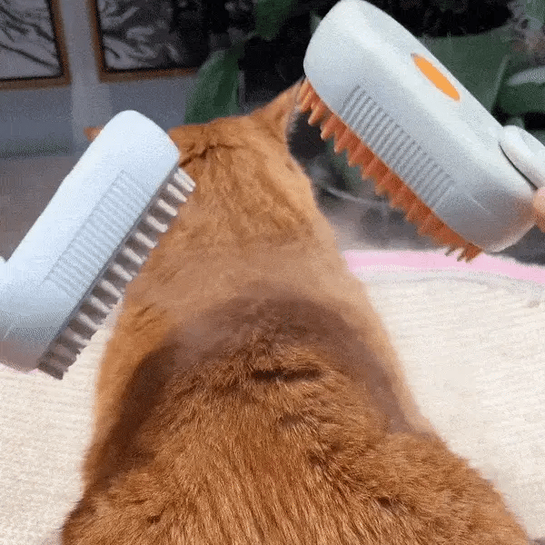 3-in-1 Steam Brush with Steamer™ - Suitable for Cats, Dogs
