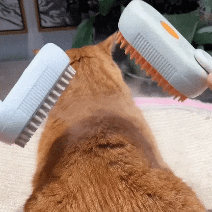 3-in-1 Steam Brush with Steamer™ - Suitable for Cats, Dogs